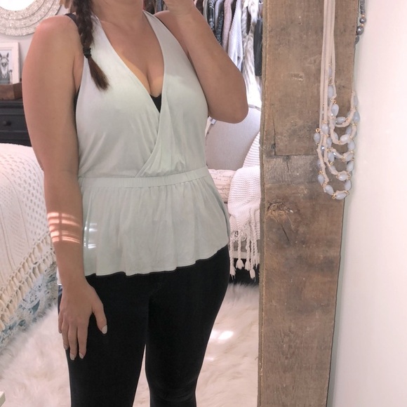 We the Free size medium light blue sexy boho top - Picture 3 of 8